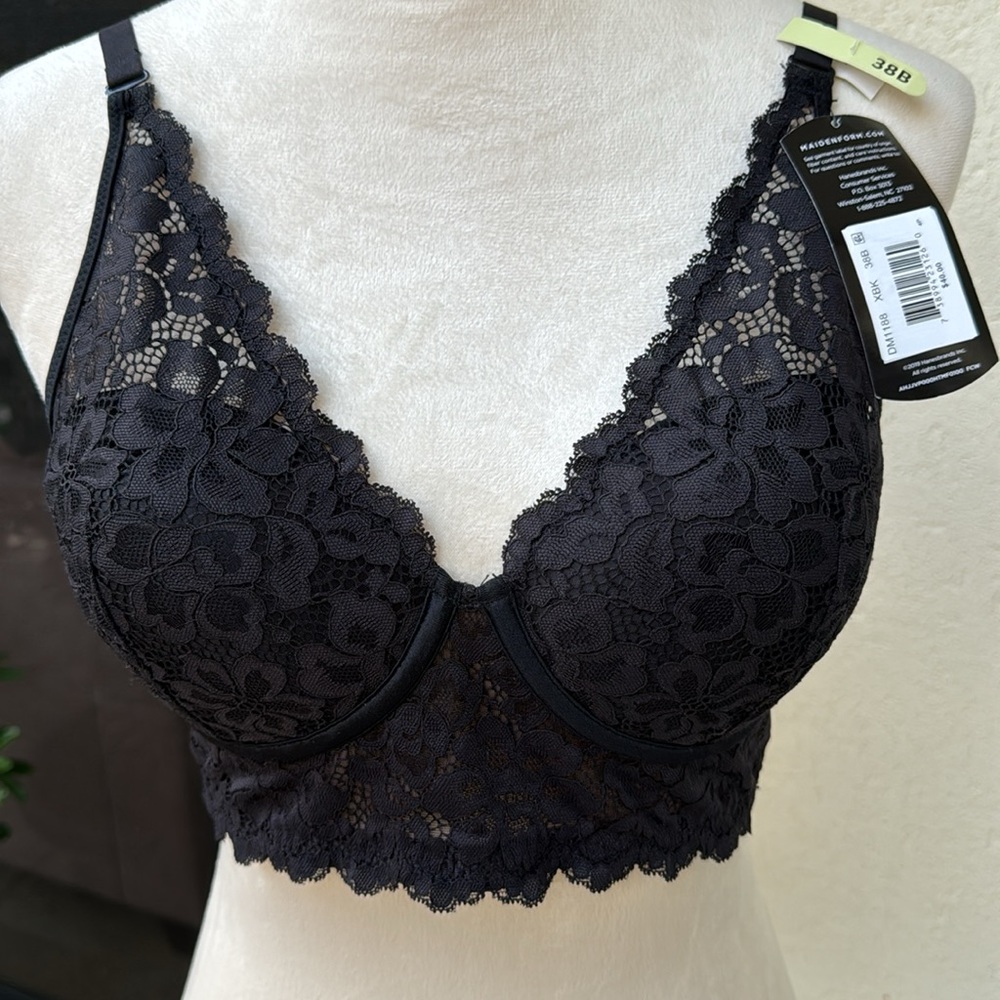 MAIDEN FORM. NWT‎ Beautiful Lace Bra. 38B. Adjustable Straps and Back. Wi…